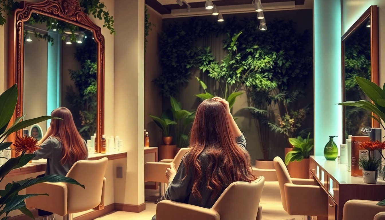 Experience the welcoming ambiance of addendum salon with expert hairstyling and eco-friendly Aveda products.