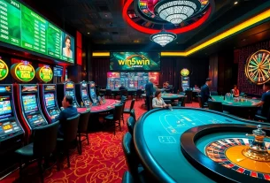 Players enjoying high-stakes games at win55win.live, showcasing thrilling casino excitement.