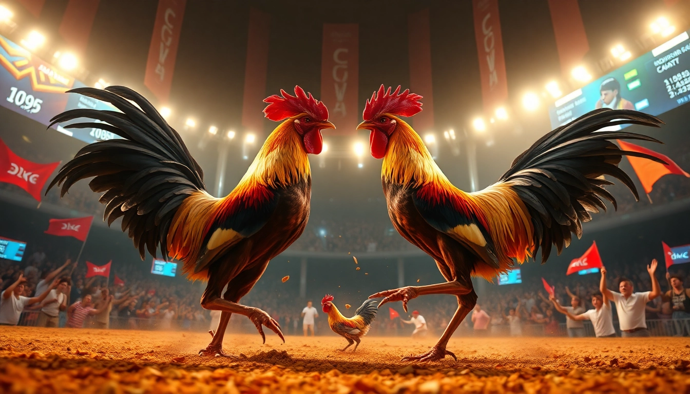 Experience live cockfighting excitement at dagawin.live with thrilling action and vibrant atmosphere.