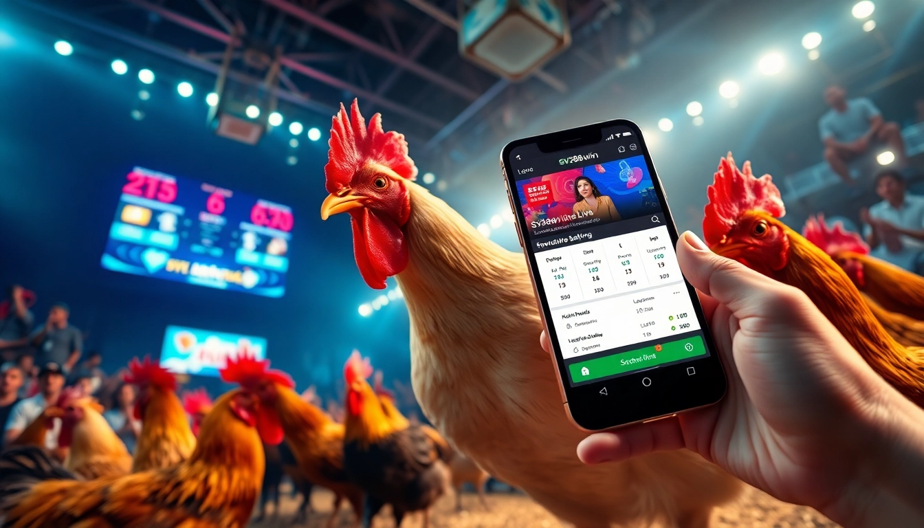 Live cockfighting excitement on sv368win.live showcasing thrilling action and user-friendly app.